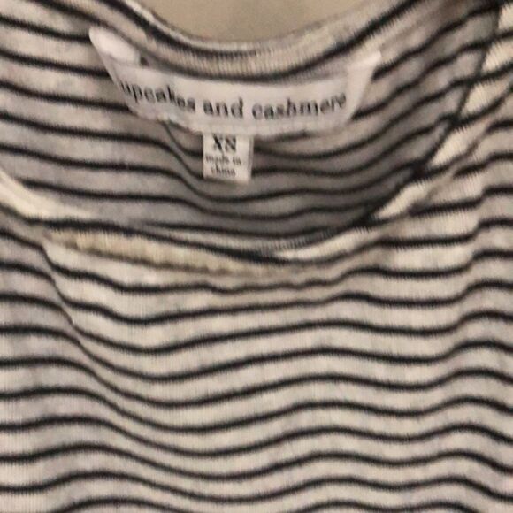 Cupcakes and Cashmere gray and black stripe dress - Picture 2 of 2